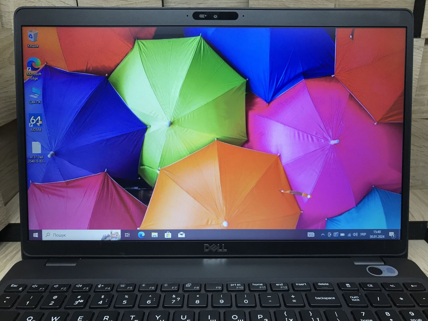 Ноутбук Dell Precision 3540 / 15.6" (1366x768) TN / Intel Core i5-8365U (4 (8) ядра по 1.6 - 4.1 GHz) / 8 GB DDR4 / 240 GB SSD M.2 / Intel UHD Graphics 620 / WebCam / Fingerprint / HDMI / Windows 10 ліцензія - Зображення 3