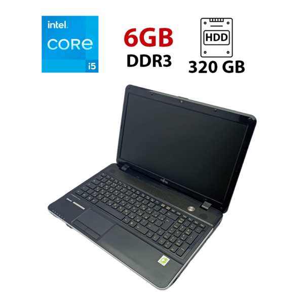 Ноутбук Б-клас Fujitsu Lifebook A531 / 15.6" (1366x768) TN / Intel Core i5-2410M (2 (4) ядра по 2.3 - 2.9 GHz) / 6 GB DDR3 / 320 GB HDD / Intel HD Graphics 3000 / WebCam