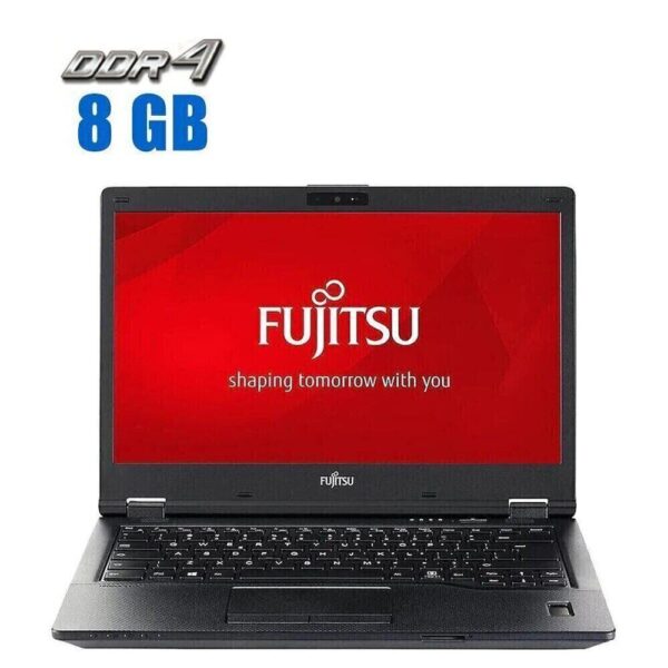 Ноутбук Fujitsu LifeBook E549 / 14" (1920x1080) IPS / Intel Core i3-8145U (2 (4) ядра по 2.1 - 3.9 GHz) / 8 GB DDR4 / 256 GB SSD / Intel UHD Graphics / WebCam / Win 10 Pro