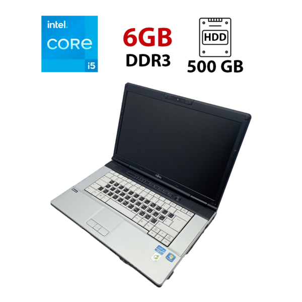 Ноутбук Fujitsu LifeBook E751 / 15.6’’ (1366x768) TN / Intel Core i5-2520M (2 (4) ядра по 2.5 - 3.2 GHz)/ 6 GB DDR3 / 500 GB HDD / Intel HD Graphics 3000 / WebCam