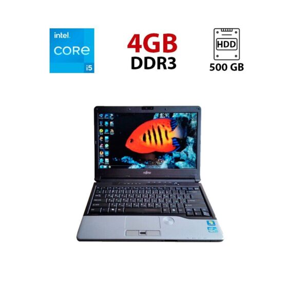 Ноутбук Fujitsu LifeBook S762 / 13.3" (1366x768) TN / Intel Core i5-3320M (2 (4) ядра по 2.6 - 3.3 GHz) / 4 GB DDR3 / 500 GB HDD / Intel HD Graphics 4000 / WebCam
