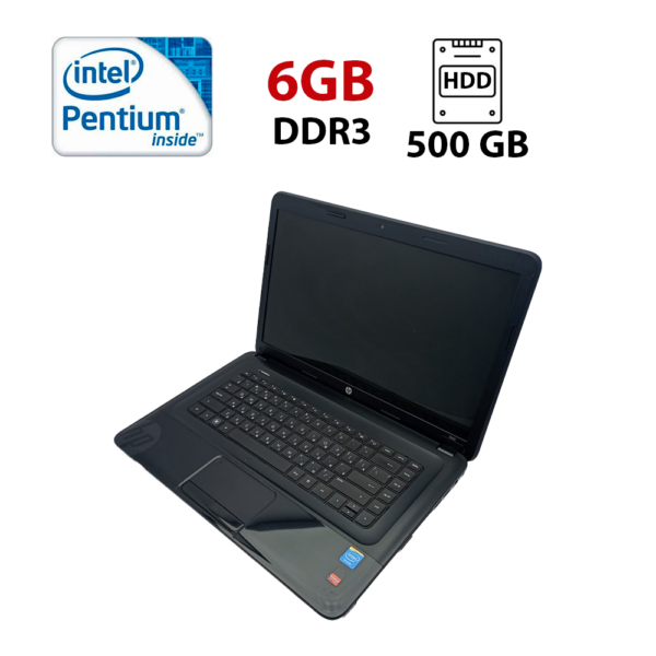 Ноутбук HP 2000 / 15.6" (1366x768) TN / Intel Pentium B960 (2 ядра по 2.2 GHz) / 6 GB DDR3 / 500 GB HDD / AMD Radeon HD 7400M, 1 GB GDDR3, 64-bit / WebCam