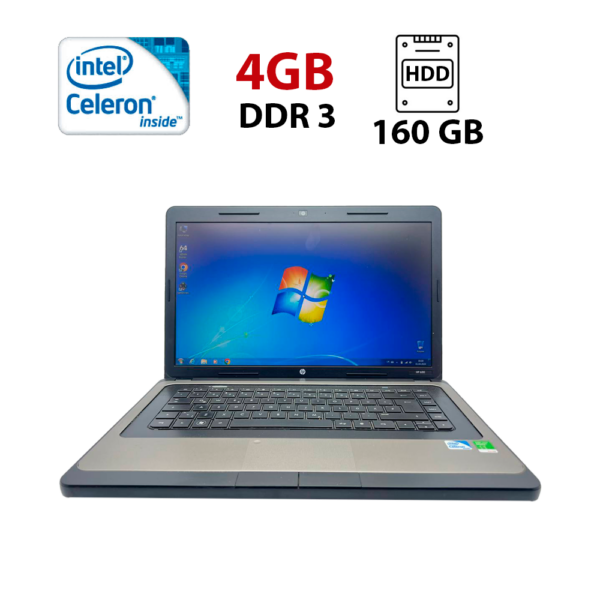 Ноутбук Б-клас HP 630 / 15.6" (1366x768) TN / Intel Celeron B800 (2 ядра по 1.5 GHz) / 4 GB DDR3 / 160 GB HDD / Intel HD Graphics / WebCam