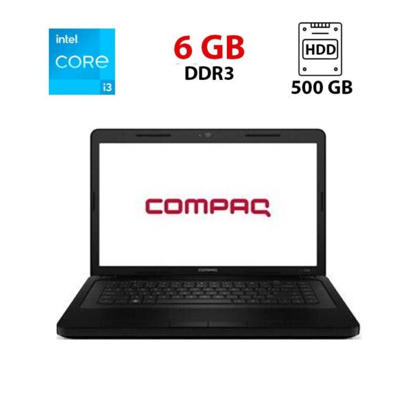 Ноутбук HP Compaq Presario CQ57 / 15.6" (1366x768) TN / Intel Core i3-2330M (2 (4) ядра по 2.2 GHz) / 6 GB DDR3 / 500 GB HDD / Intel HD Graphics 3000 / WebCam