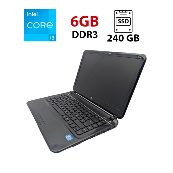 Ноутбук HP Pavilion SleekBook 14 / 14" (1366x768) TN / Intel Core i3-3217U (2 (4) ядра по 1.8 GHz) / 6 GB DDR3 / 240 GB SSD / Intel HD Graphics 4000 / WebCam