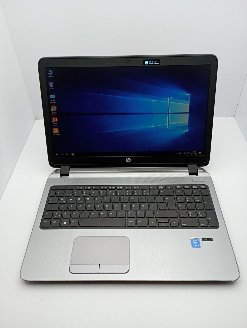 Ноутбук HP ProBook 450 G2 / 15.6" (1366x768) TN / Intel Core i5-4210U (2 (4) ядра по 1.7 - 2.7 GHz) / 6 GB DDR3 / 240 GB SSD / Intel HD Graphics 4400 / WebCam - Зображення 2