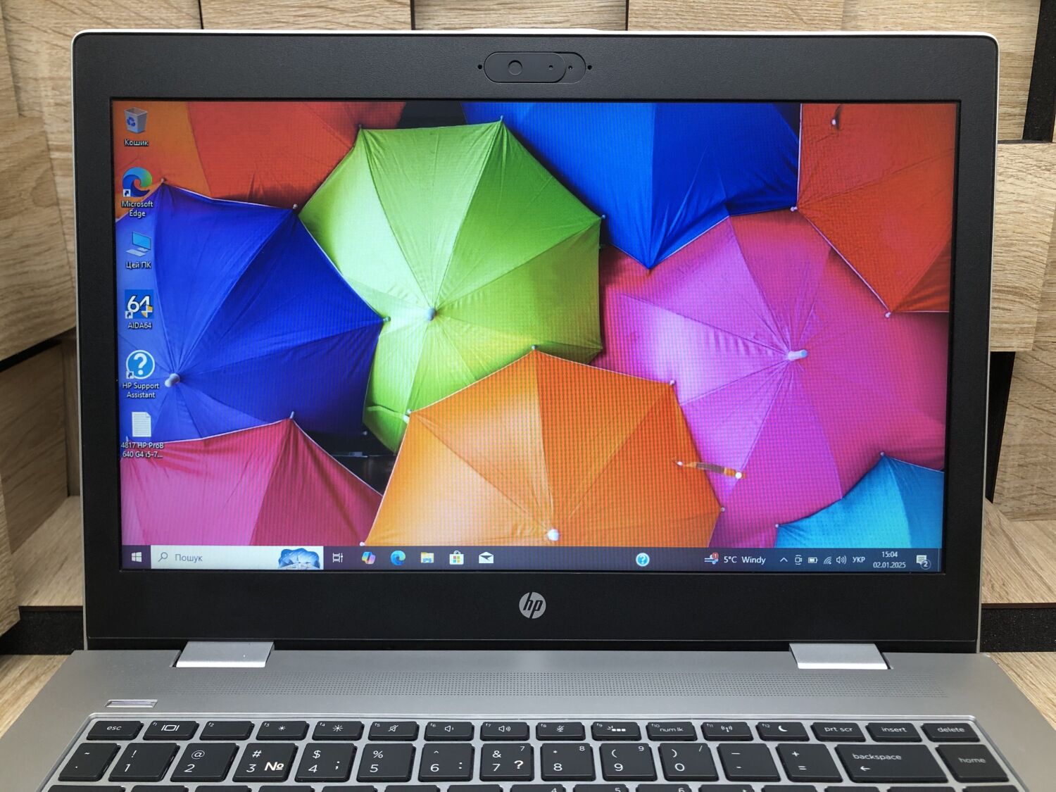 Ноутбук HP Probook 640 G4 / 14" (1366x768) TN / Intel Core i5-7300U (2 (4) ядра по 2.6 - 3.5 GHz) / 8 GB DDR4 / 250 GB SSD / Intel HD Graphics 620 / WebCam / Fingerprint / HDMI - Зображення 3