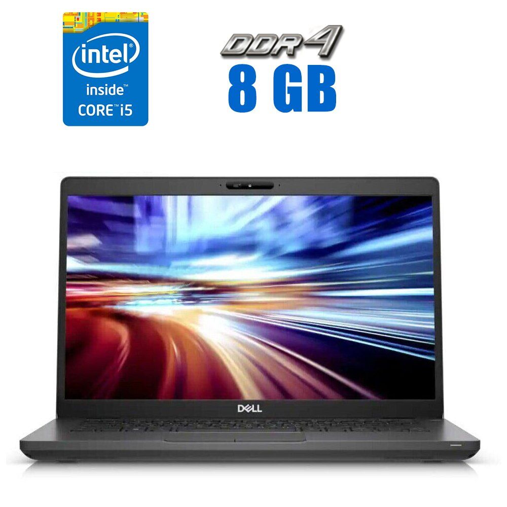 Ноутбук Dell Latitude 5401 / 14" (1920x1080) IPS / Intel Core i5-9300H (4 (8) ядра по 2.4 - 4.1 GHz) / 8 GB DDR4 / 120 GB SSD / Intel UHD Graphics 630 / WebCam