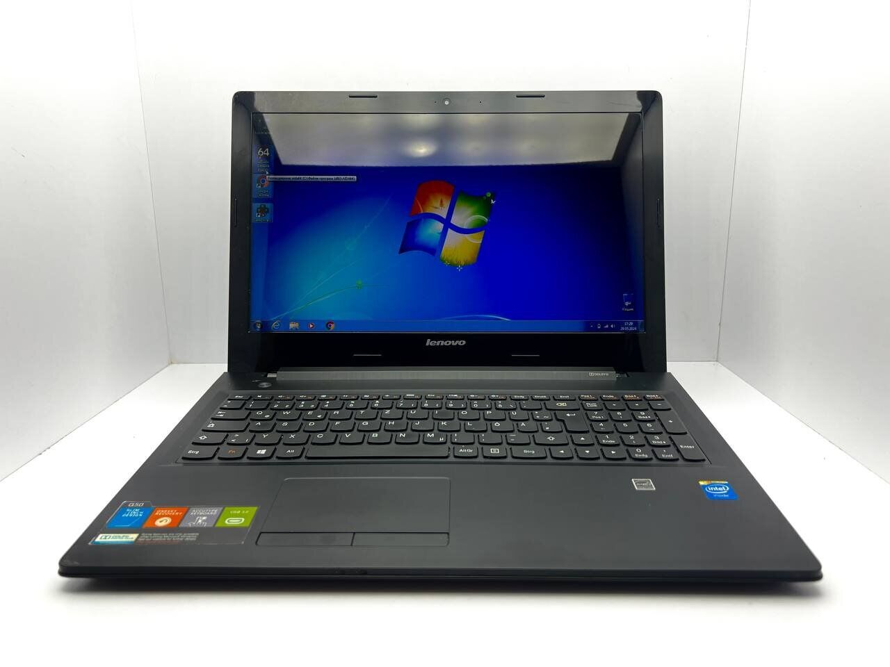 Ноутбук Lenovo G50-30 / 15.6" (1366x768) TN / Intel Celeron N2830 (2 ядра по 2.16 - 2.41 GHz) / 4 GB DDR3 / 320 GB HDD / Intel HD Graphics / WebCam - Зображення 2