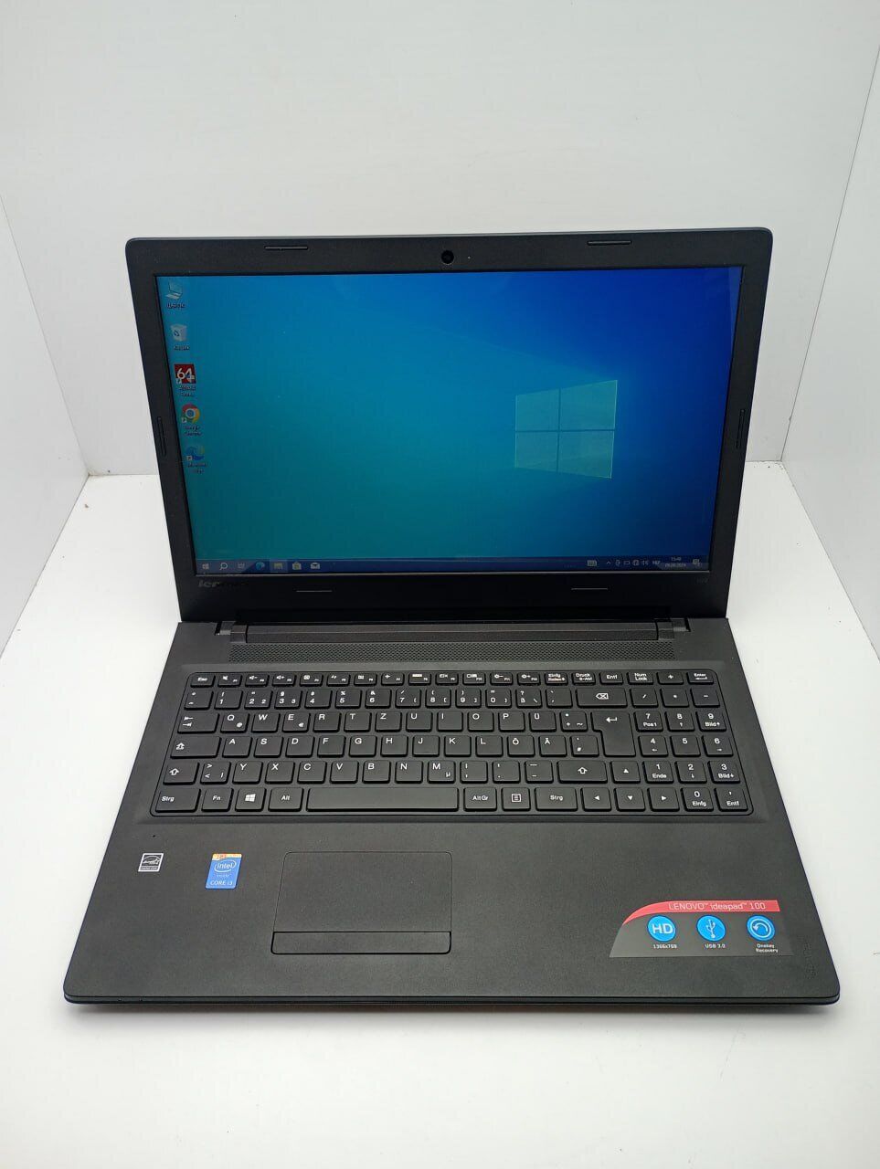 Ноутбук Lenovo IdeaPad 100-15 / 15.6" (1366x768) TN / Intel Core i3-5005U (2 (4) ядра по 2.0 GHz) / 4 GB DDR3 / 120 GB SSD / Intel HD Graphics 5500 / WebCam - Зображення 7