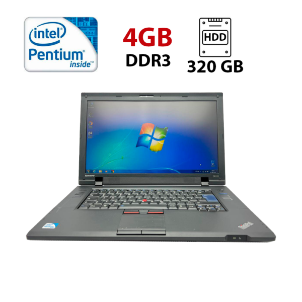 Ноутбук Lenovo ThinkPad SL510 / 15.6" (1366x768) TN / Intel Pentium T4500 (2 ядра по 2.3 GHz) / 4 GB DDR3 / 320 GB HDD / Intel HD Graphics / WebCam