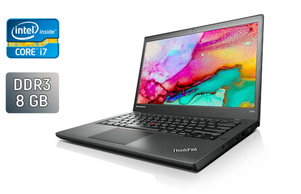 Ноутбук Lenovo ThinkPad T440s / 14" (1600x900) TN / Intel Core i7-4600U (2 (4) ядра по 2.1 - 3.3 GHz) / 8 GB DDR3 / 256 GB SSD / Intel HD Graphics 4400 / WebCam / Fingerprint / Windows 10