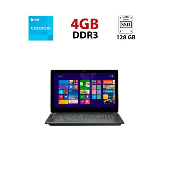 Ноутбук Medion Akoya 6240T / 15.6" (1366x768) TN Touch / Intel Celeron N2920 (4 ядра по 1.86 - 2.0 GHz) / 4 GB DDR3 / 128 GB SSD / Intel HD Graphics / WebCam / АКБ не тримає