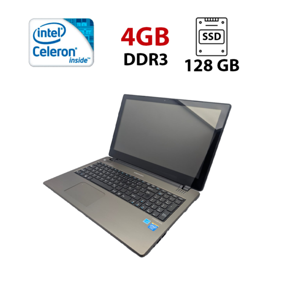 Ноутбук Medion Akoya 6240T / 15.6" (1366x768) TN / Intel Celeron N2920 (4 ядра по 1.86 - 2.0 GHz) / 4 GB DDR3 / 128 GB SSD / Intel HD Graphics / WebCam / АКБ не тримає