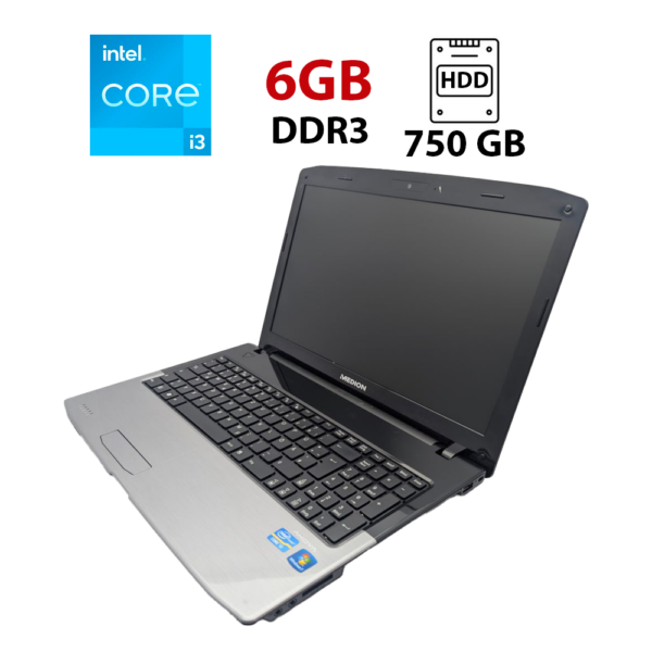 Ноутбук Medion Akoya E6226 / 15.6" (1366x768) TN / Intel Core i3-2310M (2 (4) ядра по 2.4 GHz) / 6 GB DDR3 / 750 GB HDD / Intel HD Graphics 3000 / WebCam