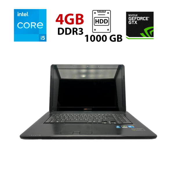 Ноутбук Medion Akoya P7618 / 17.3" (1600x900) TN / Intel Core i5-480M (2 (4) ядра по 2.66 - 2.93 GHz) / 4 GB DDR3 / 1000 GB HDD / nVidia GeForce GT 540M, 1 GB GDDR3, 128-bit / WebCam / АКБ відсутня