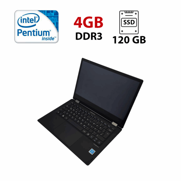 Ноутбук Medion E3222 / 13.3" (1366x768) TN / Intel Pentium Silver N5030 (4 ядра по 1.1 - 3.1 GHz) / 4 GB DDR3 / 120 GB SSD / Intel UHD Graphics 605 / WebCam / HDMI