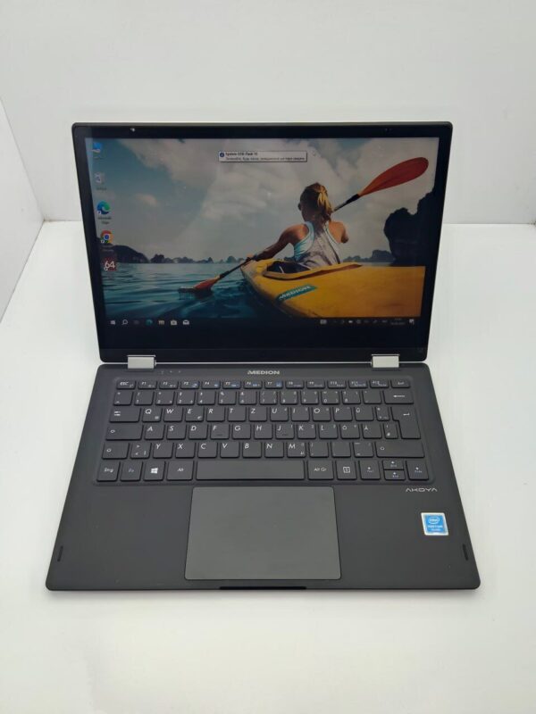 Ноутбук Medion E3222 / 13.3" (1366x768) TN / Intel Pentium Silver N5030 (4 ядра по 1.1 - 3.1 GHz) / 4 GB DDR3 / 120 GB SSD / Intel UHD Graphics 605 / WebCam / HDMI - Зображення 2