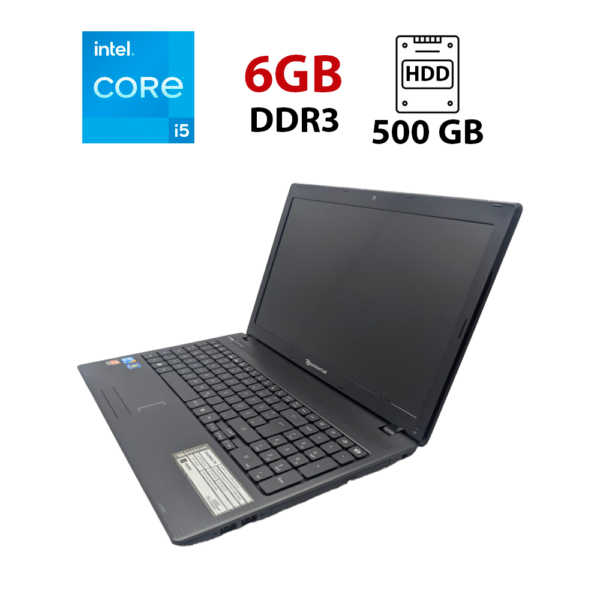 Ноутбук Packard Bell Easy Note TK85 / 15.6" (1366x768) TN / Intel Core i5-450M (2 (4) ядра по 2.4 - 2.66 GHz) / 6 GB DDR3 / 500 GB HDD / AMD Radeon HD 5470, 512 MB, GDDR5, 64-bit / WebCam