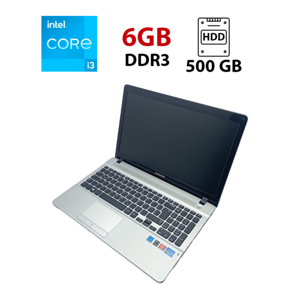 Ноутбук Samsung 300E / 15.6" (1366x768) TN / Intel Core i3-3120M (2 (4) ядра по 2.5 GHz) / 6 GB DDR3 / 500 GB HDD / Intel HD Graphics 4000 / WebCam