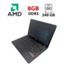 Ноутбук Samsung NP355 / 17.3" (1600x900) TN / AMD A4-4300M (2 ядра по 2.5 - 3.0 GHz) / 8 GB DDR3 / 240 GB SSD / AMD Radeon HD 7420G Graphics / WebCam