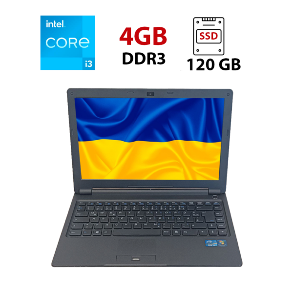 Ноутбук Terra Mobile 1340 / 13.3'' (1366x768) TN / Intel Core i3-2350M (2 (4) ядра по 2.3 GHz) / 4 GB DDR3 / 120 GB SSD / Intel HD Graphics 3000 / WebCam / HDMI / Win 10 Pro / АКБ відсутня