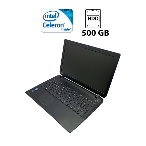 Ноутбук Toshiba C50 / 15.6" (1366x768) TN / Intel Celeron N2840 (2 ядра по 2.16 - 2.58 GHz) / 4 GB DDR3 / 500 GB HDD / Intel HD Graphics / WebCam
