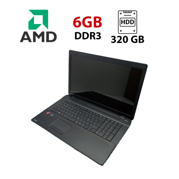 Ноутбук Toshiba Satellite C70 / 15.6" (1600x900) TN / AMD A6-5200 (4 ядра по 2 GHz) / 6 GB DDR3 / 320 GB HDD / ATI Radeon HD 8400 / Web-cam / HDMI / USB 3.0