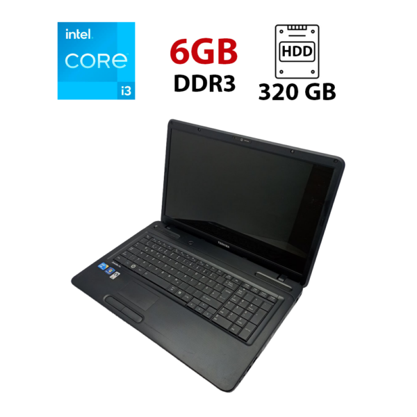 Ноутбук Toshiba Satellite L670 / 17.3" (1600x900) TN / Intel Core i3-350M (2 (4) ядра по 2.26 GHz) / 6 GB DDR3 / 320 GB HDD / Intel HD Graphics / WebCam