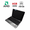 Ноутбук Toshiba Satellite L750 / 15.6" (1366x768) TN / AMD A6-3420M (2 (4) ядра по 1.5 - 2.4 GHz) / 6 GB DDR3 / 750 GB HDD / AMD Radeon HD 6520G Graphics / WebCam