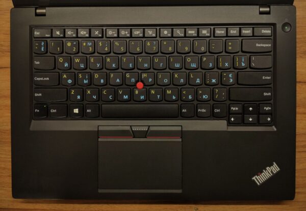 Ноутбук Б-клас Lenovo ThinkPad T450 / 14" (1600x900) TN / Intel Core i5-5300U (2 (4) ядра по 2.3 - 2.9 GHz) / 8 GB DDR3 / 240 GB SSD / Intel HD Graphics 5500 / WebCam / Windows 10 PRO Lic - Зображення 5