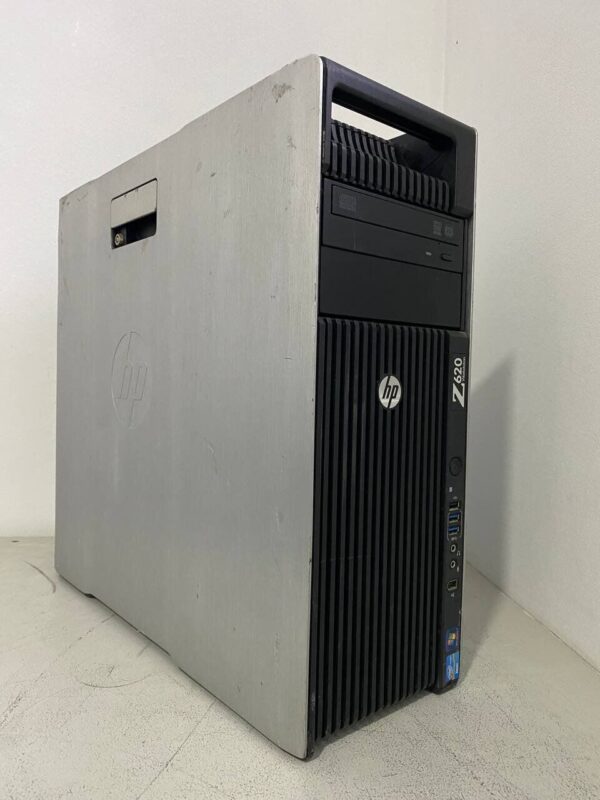 Робоча станція Б-клас HP Z620 Workstation Tower / 2x Intel Xeon E5-2658 v2 (10 (20) ядер по 2.4 - 3.0 GHz) / 64 GB DDR3 / 240 GB SSD / nVidia Quadro 4000, 2 GB GDDR5, 256-bit / DVD-ROM - Зображення 3