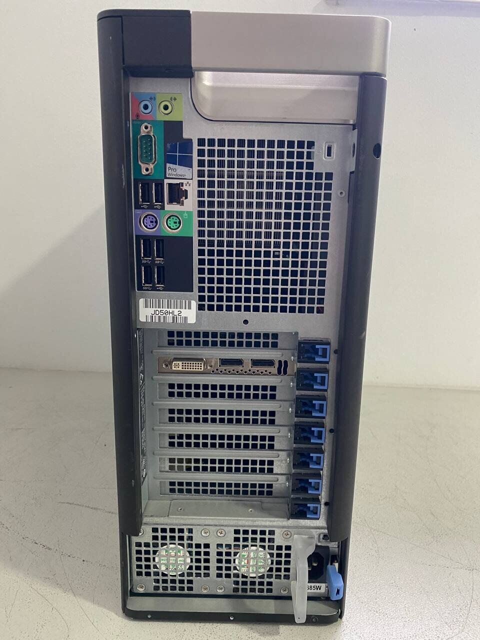 Робоча станція Dell Precision T7810 Tower / 2x Intel Xeon E5-2697 v3 (14 (28) ядер по 2.6 - 3.6 GHz) / 64 GB DDR4 / 480 GB SSD / nVidia Quadro K2200, 4 GB GDDR5, 128-bit / 825W - Зображення 4