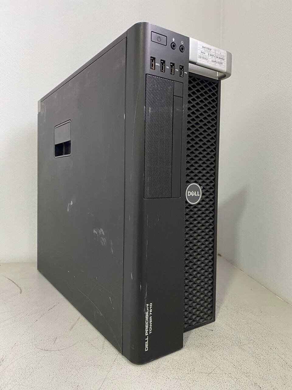 Робоча станція Dell Precision T7810 Tower / 2x Intel Xeon E5-2697 v3 (14 (28) ядер по 2.6 - 3.6 GHz) / 64 GB DDR4 / 480 GB SSD / nVidia Quadro K2200, 4 GB GDDR5, 128-bit / 825W - Зображення 2