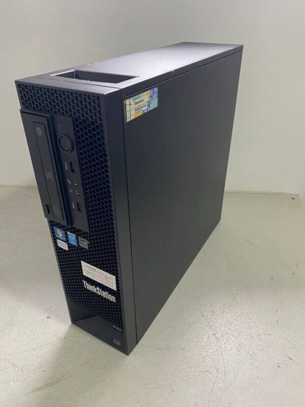 Робоча станція Lenovo ThinkStation C30 SFF / 2x Intel Xeon E5-2658 v2 (10 (20) ядер по 2.4 - 3.0 GHz) / 64 GB DDR3 / 256 GB SSD / nVidia Quadro 2000, 1 GB GDDR5, 128-bit / DVD-ROM / DVI - Зображення 3