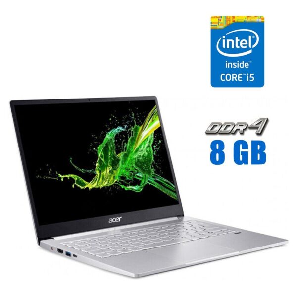 Ультрабук Acer Swift 3 N19H3 / 13.5" (2256x1504) IPS / Intel Core i5-1135G7 (4 (8) ядра по 2.5 - 4.5 GHz) / 8 GB DDR4 / 240 GB SSD / Intel Iris Xe Graphics / WebCam