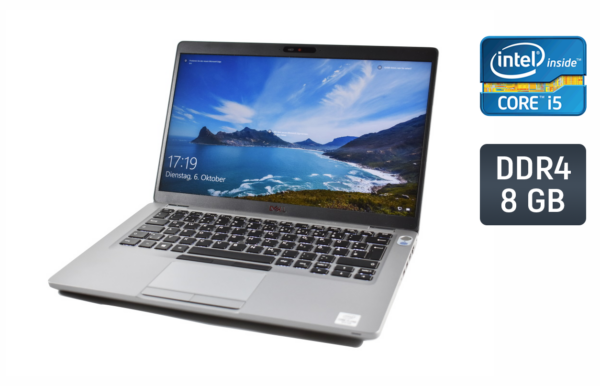Ультрабук Б-клас Dell Latitude 5410 / 14" (1920x1080) IPS / Intel Core i5-10310U (4 (8) ядра по 1.7 - 4.4 GHz) / 8 GB DDR4 / 256 GB SSD / Intel UHD Graphics / WebCam / TouchID / Windows 10