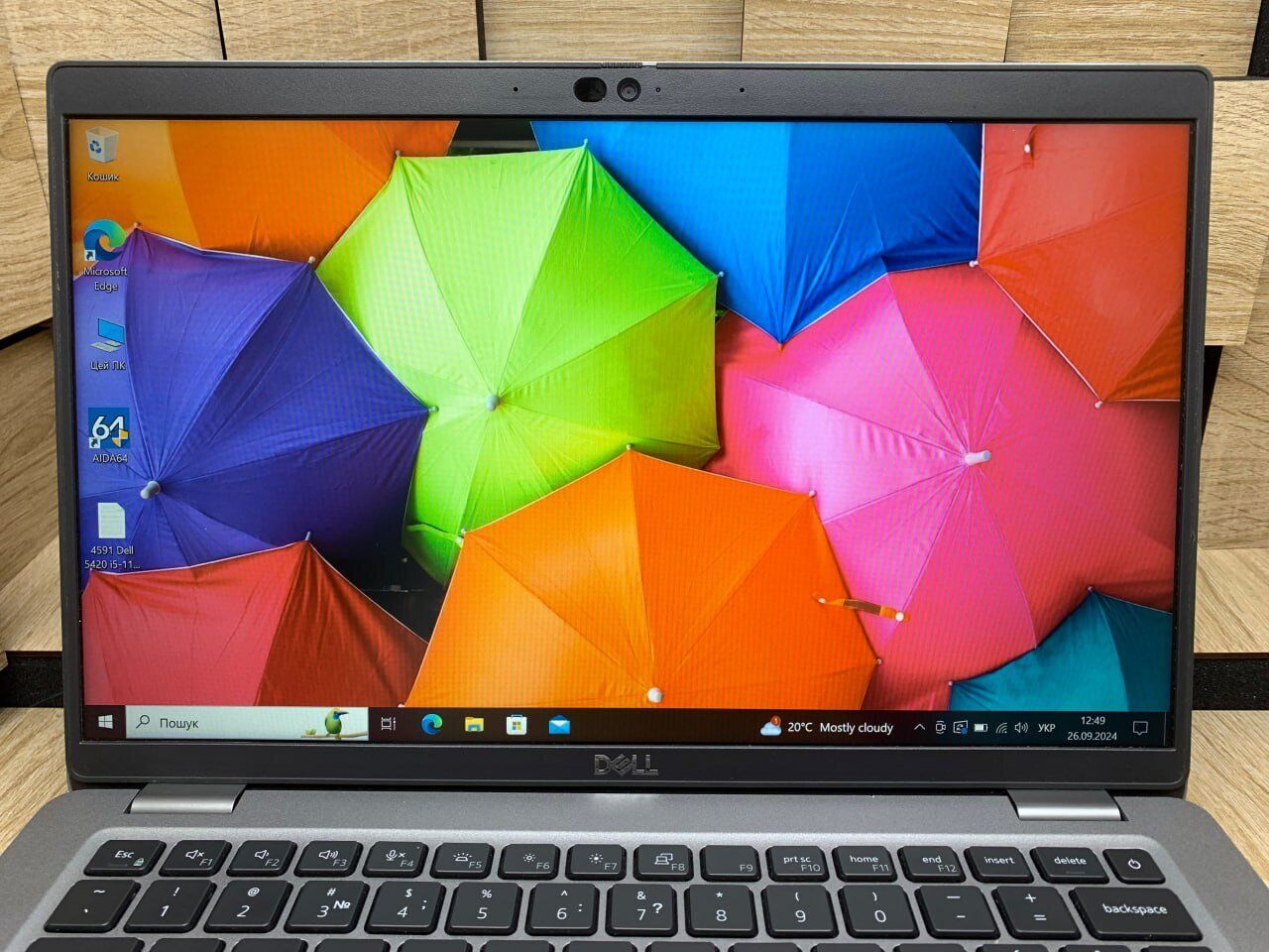 Ультрабук Б-клас Dell Latitude 5420 / 14" (1920x1080) IPS / Intel Core i5-1145G7 (4 (8) ядра по 2.6 - 4.4 GHz) / 16 GB DDR4 / 256 GB SSD M.2 / Intel Iris Xe Graphics / WebCam / Windows 10 ліцензія - Зображення 3