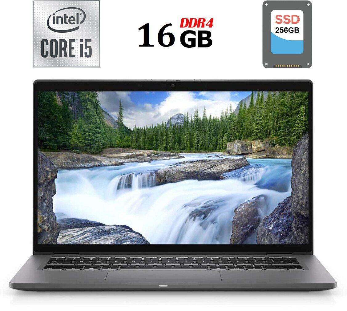 Ультрабук Б-клас Dell Latitude 7410 / 14" (1920x1080) IPS / Intel Core i5-10310U (4 (8) ядра по 1.7 - 4.4 GHz) / 16 GB DDR4 / 256 GB SSD / Intel UHD Graphics / WebCam / USB 3.2 / HDMI / Windows 10 ліцензія
