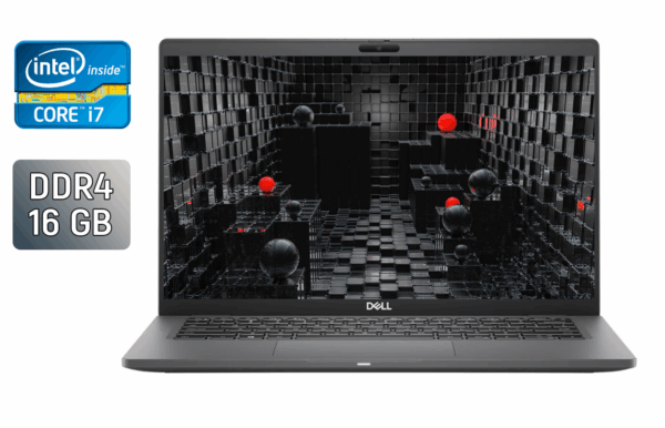 Ультрабук Б-клас Dell Latitude 7410 / 14" (1920x1080) IPS / Intel Core i7-10810U (6 (12) ядер по 1.1 - 4.9 GHz) / 16 GB DDR4 / 256 GB SSD / Intel UHD Graphics / WebCam / Windows 10