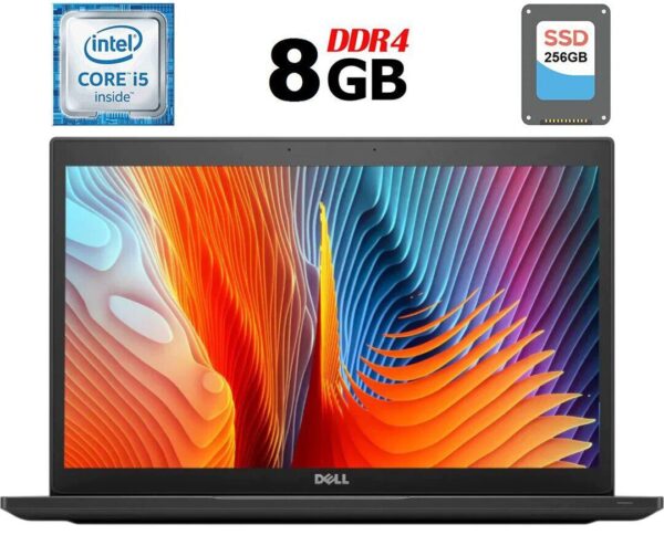Ультрабук Б-клас Dell Latitude 7480 / 14" (1920x1080) IPS / Intel Core i5-6300U (2 (4) ядра по 2.4 - 3.0 GHz) / 8 GB DDR4 / 256 GB SSD / Intel HD Graphics 520 / HDMI