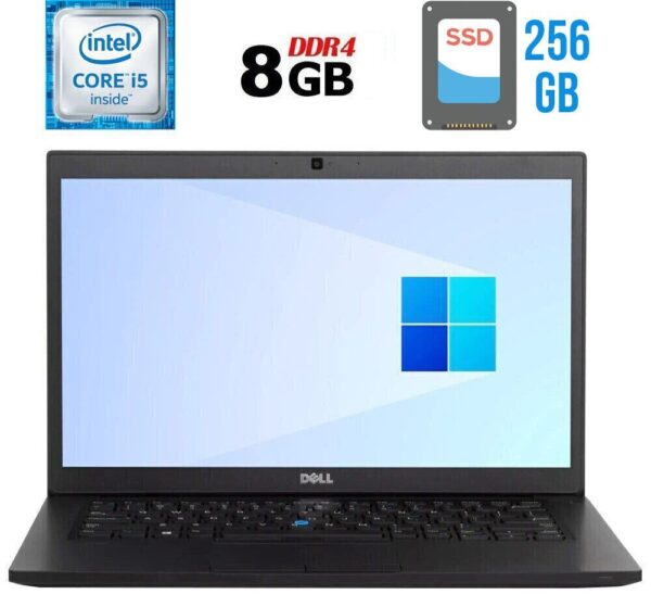 Ультрабук Б-клас Dell Latitude 7480 / 14" (1920x1080) IPS / Intel Core i5-6300U (2 (4) ядра по 2.4 - 3.0 GHz) / 8 GB DDR4 / 256 GB SSD / Intel HD Graphics 520 / WebCam