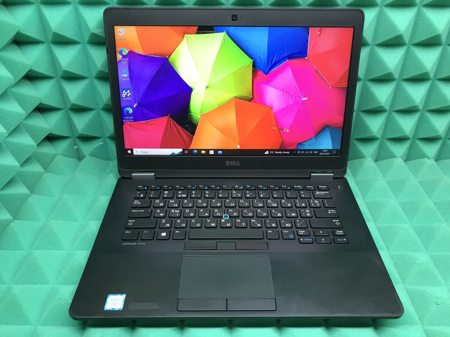 Ультрабук Б-клас Dell Latitude E7470 / 14" (1920x1080) IPS / Intel Core i5-6300U (2 (4) ядра по 2.4 - 3.0 GHz) / 8 GB DDR4 / 256 GB SSD / Intel HD Graphics 520 / WebCam / HDMI / miniDP / Windows 10 ліцензія - Зображення 2