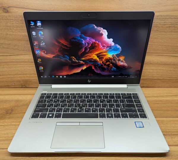 Ультрабук Б-клас HP EliteBook 840 G5 / 14" (1920x1080) IPS / Intel Core i5-7200U (2 (4) ядра по 2.5 - 3.1 GHz) / 16 GB DDR4 / 480 GB SSD / Intel UHD Graphics 620 / WebCam / Fingerprint / Windows 10 - Зображення 2