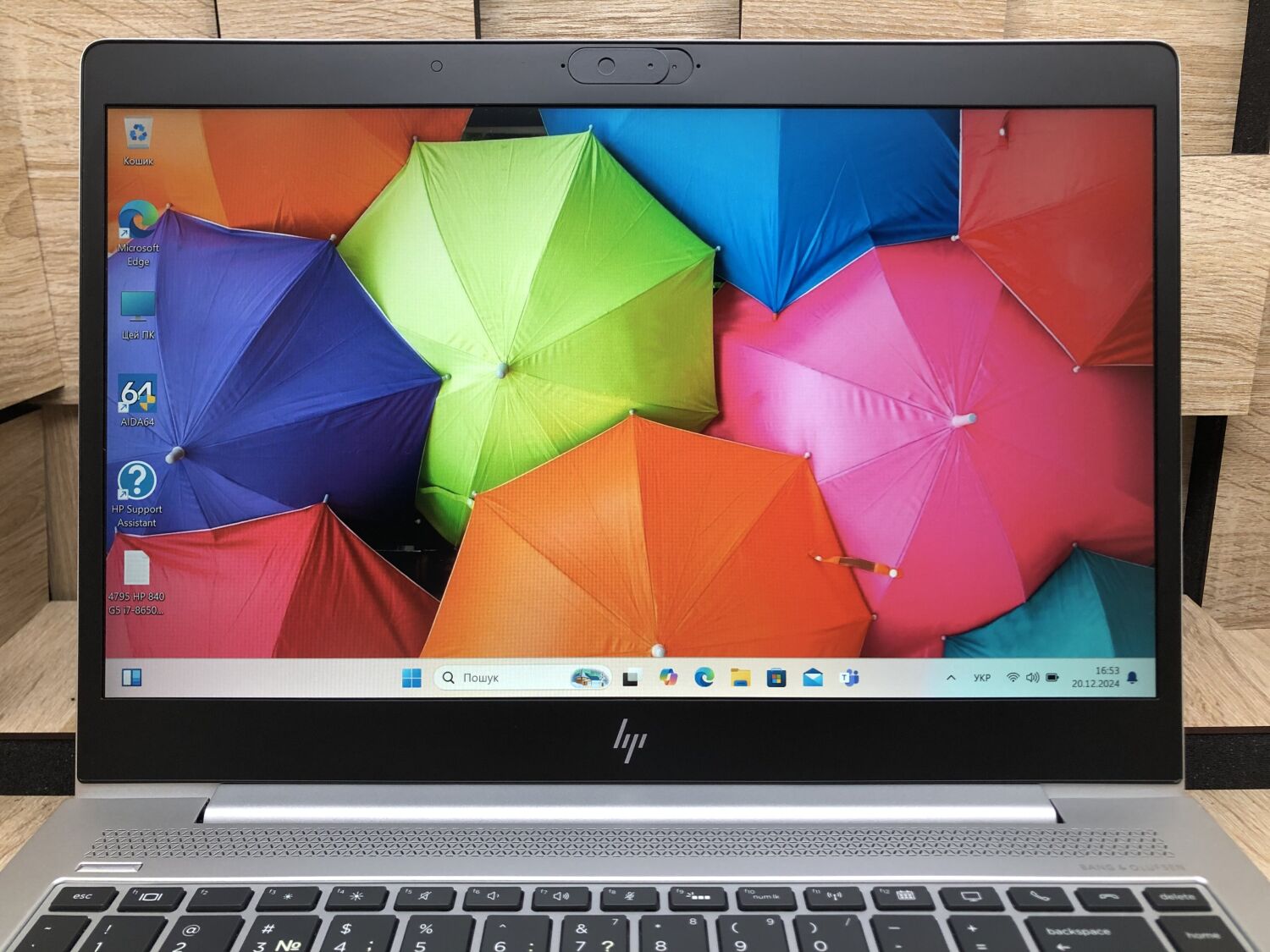 Ультрабук Б-клас HP EliteBook 840 G5 / 14" (1920x1080) IPS / Intel Core i7-8650U (4 (8) ядра по 1.9 - 4.2 GHz) / 8 GB DDR4 / 256 GB SSD M.2 / Intel UHD Graphics 620 / WebCam / Fingerprint / HDMI - Зображення 3