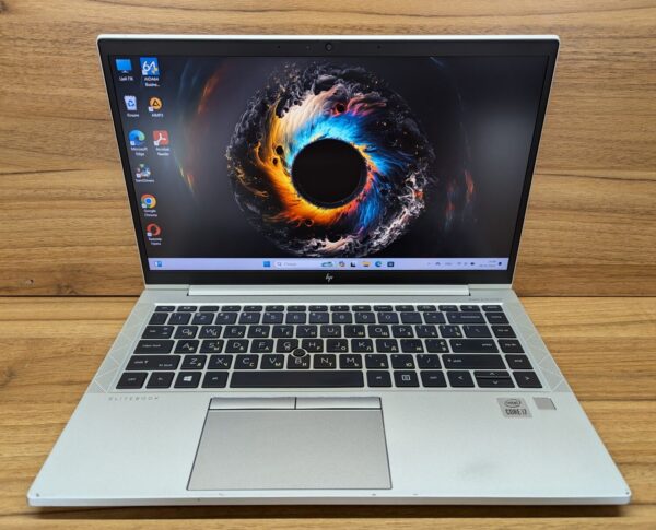 Ультрабук Б-клас HP EliteBook 840 G7 / 14" (1920x1080) IPS / Intel Core i7-10610U (4 (8) ядра по 1.8 - 4.9 GHz) / 16 GB DDR4 / 480 GB SSD / Intel UHD Graphics / WebCam / Fingeprint / Windows 10 - Зображення 2