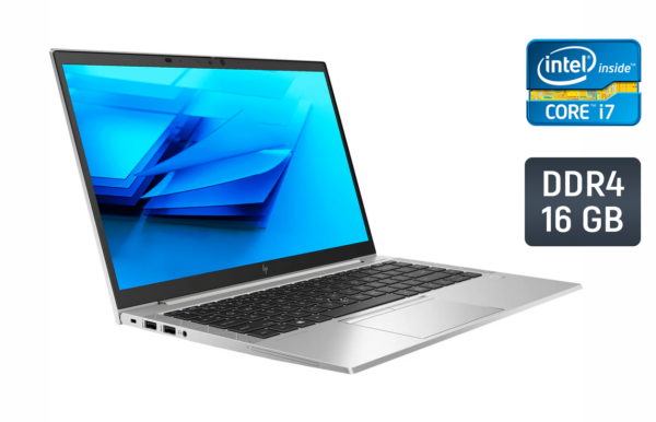 Ультрабук Б-клас HP EliteBook 840 G7 / 14" (1920x1080) IPS / Intel Core i7-10610U (4 (8) ядра по 1.8 - 4.9 GHz) / 16 GB DDR4 / 480 GB SSD / Intel UHD Graphics / WebCam / Fingeprint / Windows 10