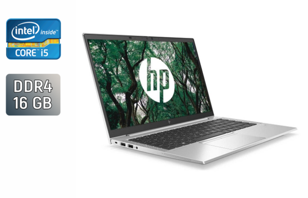 Ультрабук Б-клас HP EliteBook 840 G8 / 14" (1920x1080) IPS / Intel Core i5-1145G7 (4 (8) ядра по 2.6 - 4.4 GHz) / 16 GB DDR4 / 480 GB SSD / Intel Iris Xe Graphics / WebCam / TouchID / Windows 10