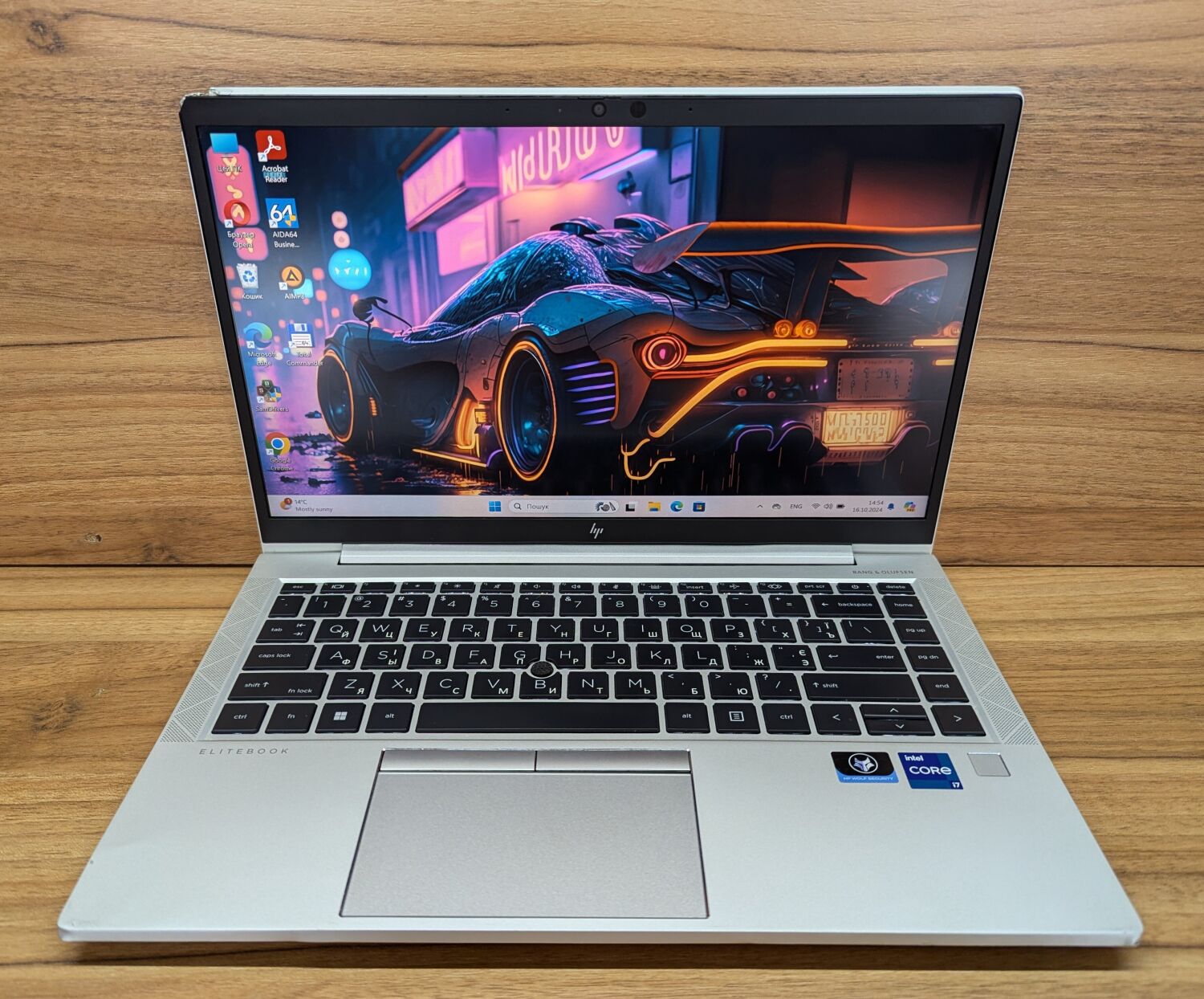 Ультрабук Б-клас HP EliteBook 840 G8 / 14" (1920x1080) IPS / Intel Core i7-1165G7 (4 (8) ядра по 2.8 - 4.7 GHz) / 16 GB DDR4 / 480 GB SSD / Intel Iris Xe Graphics / WebCam / TouchID / Windows 10 - Зображення 2