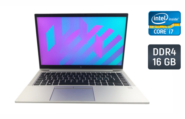 Ультрабук Б-клас HP EliteBook 840 G8 / 14" (1920x1080) IPS / Intel Core i7-1165G7 (4 (8) ядра по 2.8 - 4.7 GHz) / 16 GB DDR4 / 480 GB SSD / Intel Iris Xe Graphics / WebCam / TouchID / Windows 10